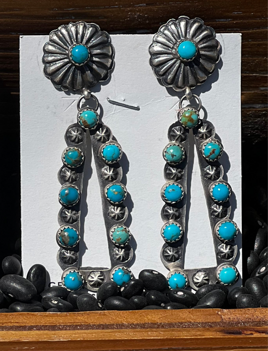 Concho Kingman Dangle Earrings
