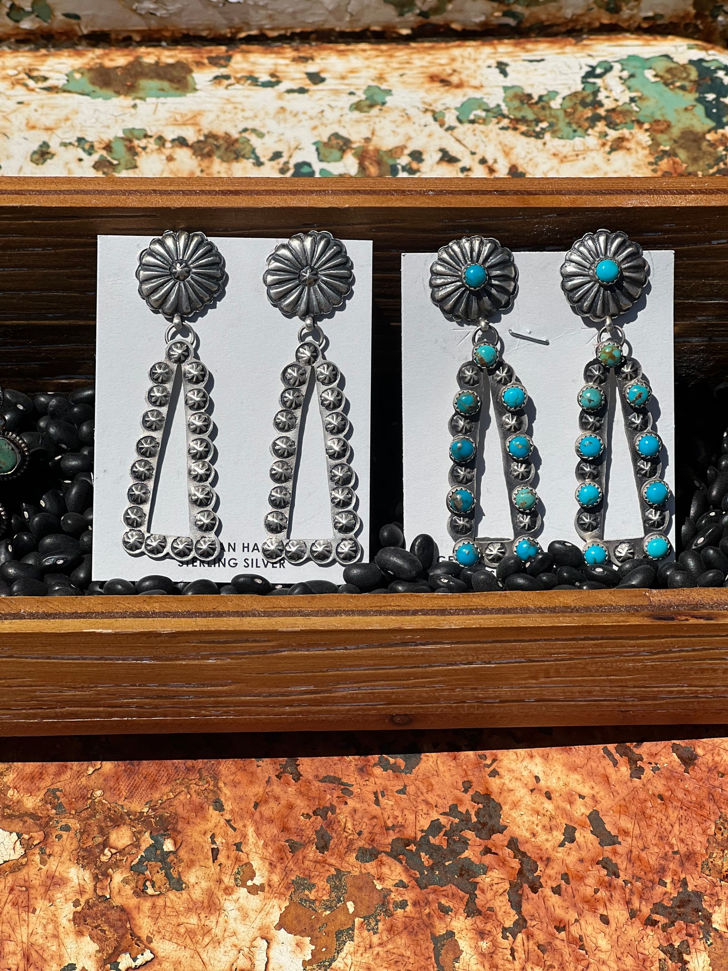 Concho Dangle Earrings