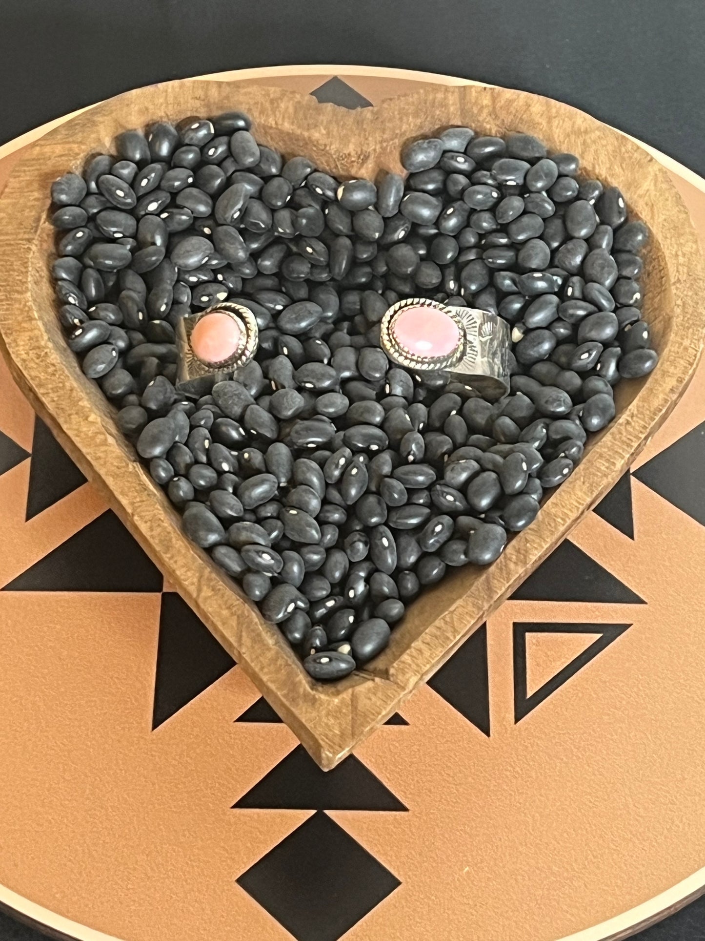 Pink Opal Sterling Silver Cuff