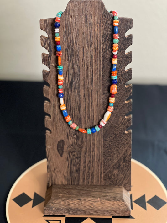 Vibrant Multi Bead Necklace