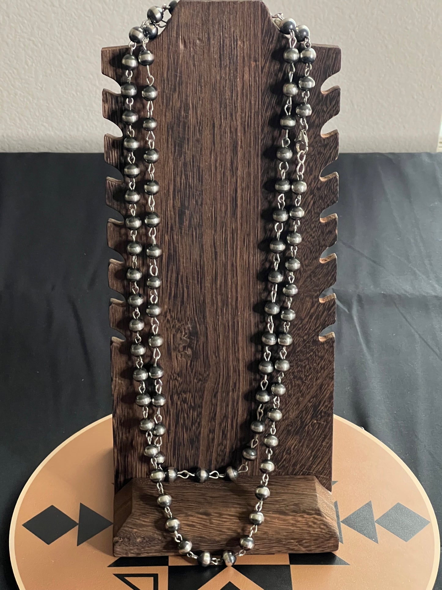 22” Navajo Pearl Rosary Necklace