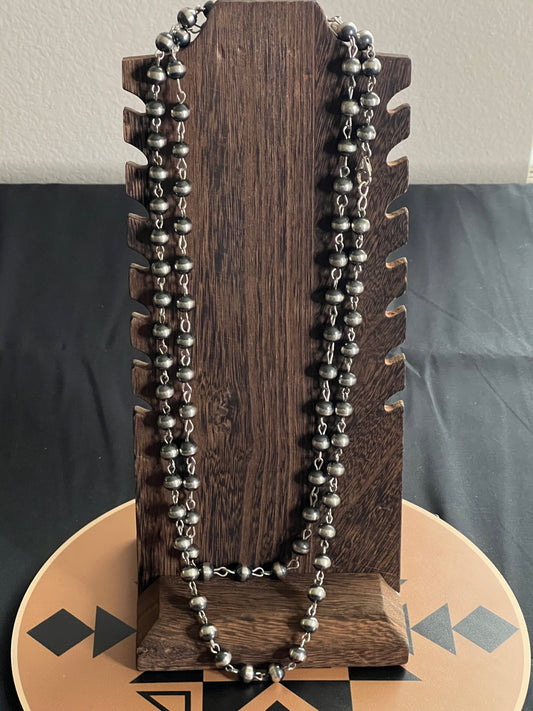 22” Navajo Pearl Rosary Necklace