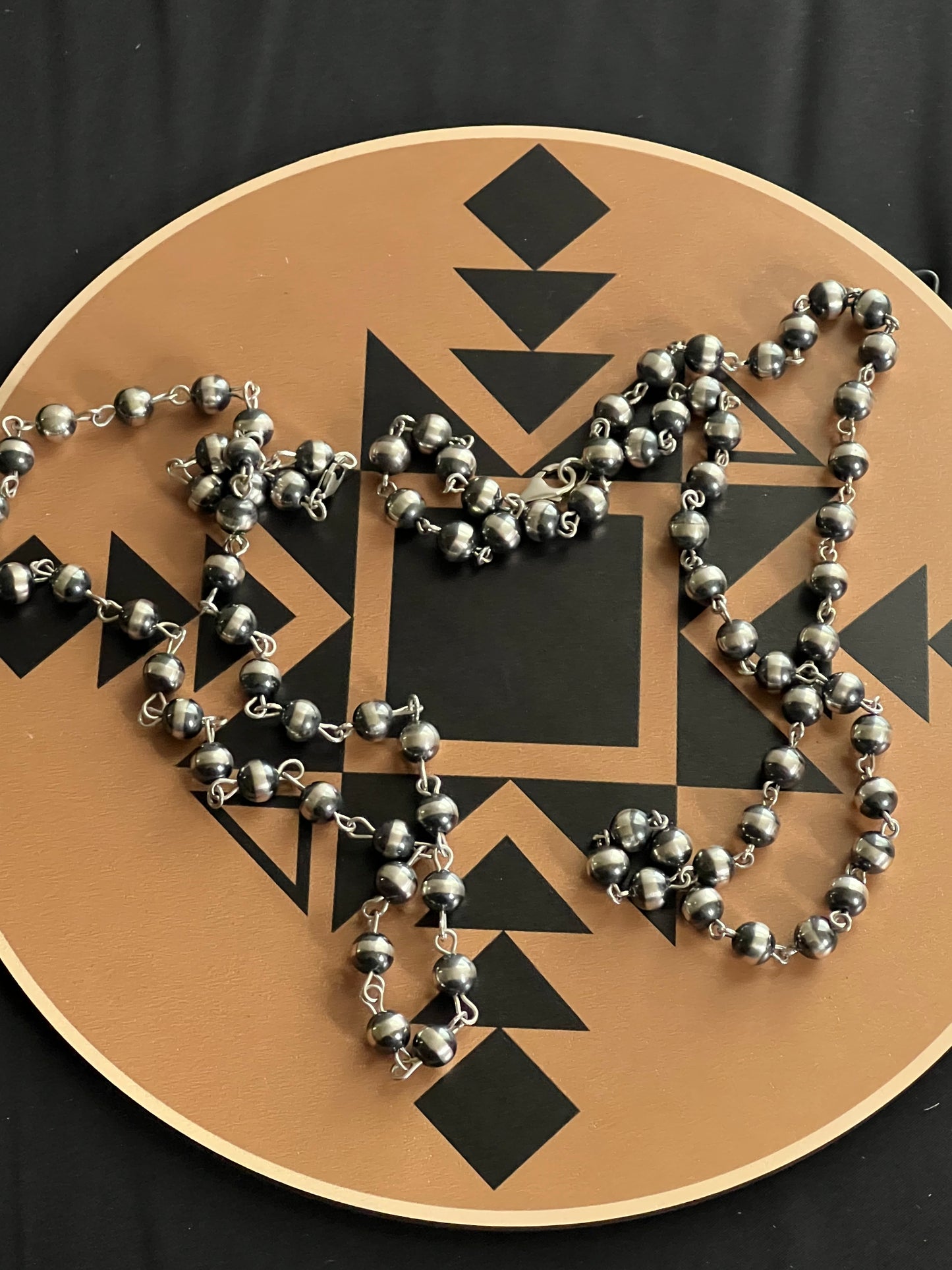 20” Navajo Pearl Rosary Necklace