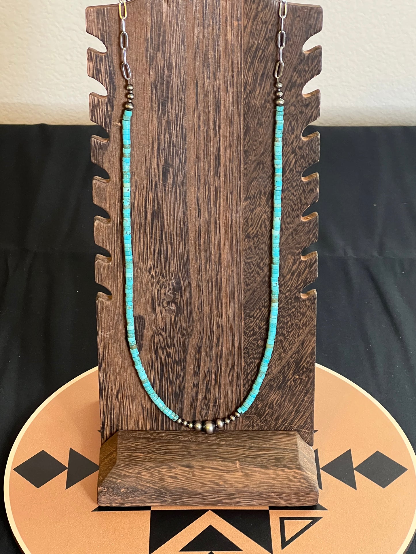 Blue Heishi Turquoise Necklace