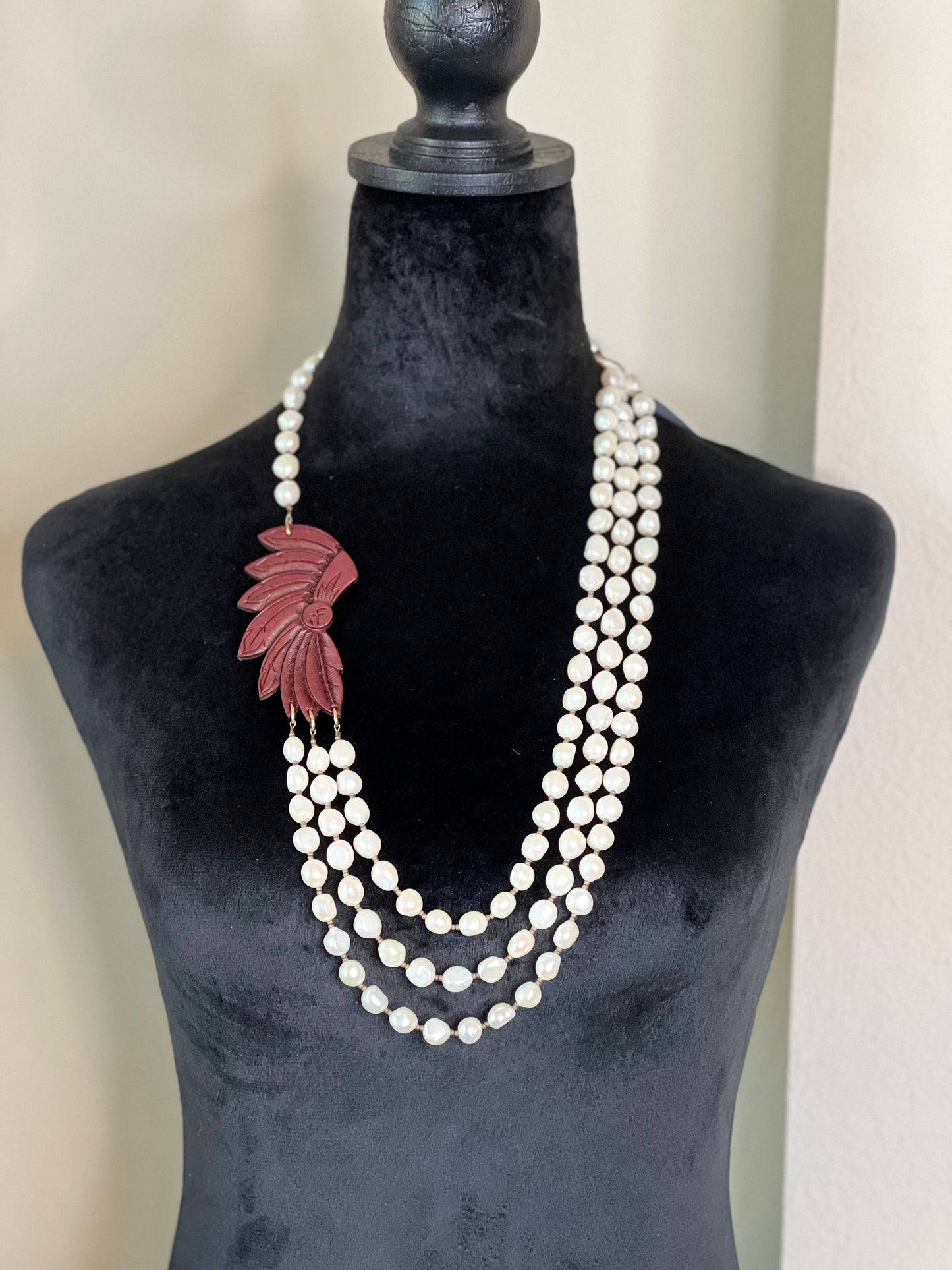 Freshwater Pearl 3 Strand Necklace