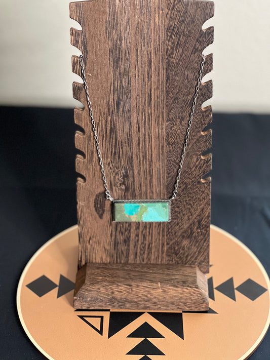 TIA LONG | Navajo Jumbo Kingman Bar Necklace