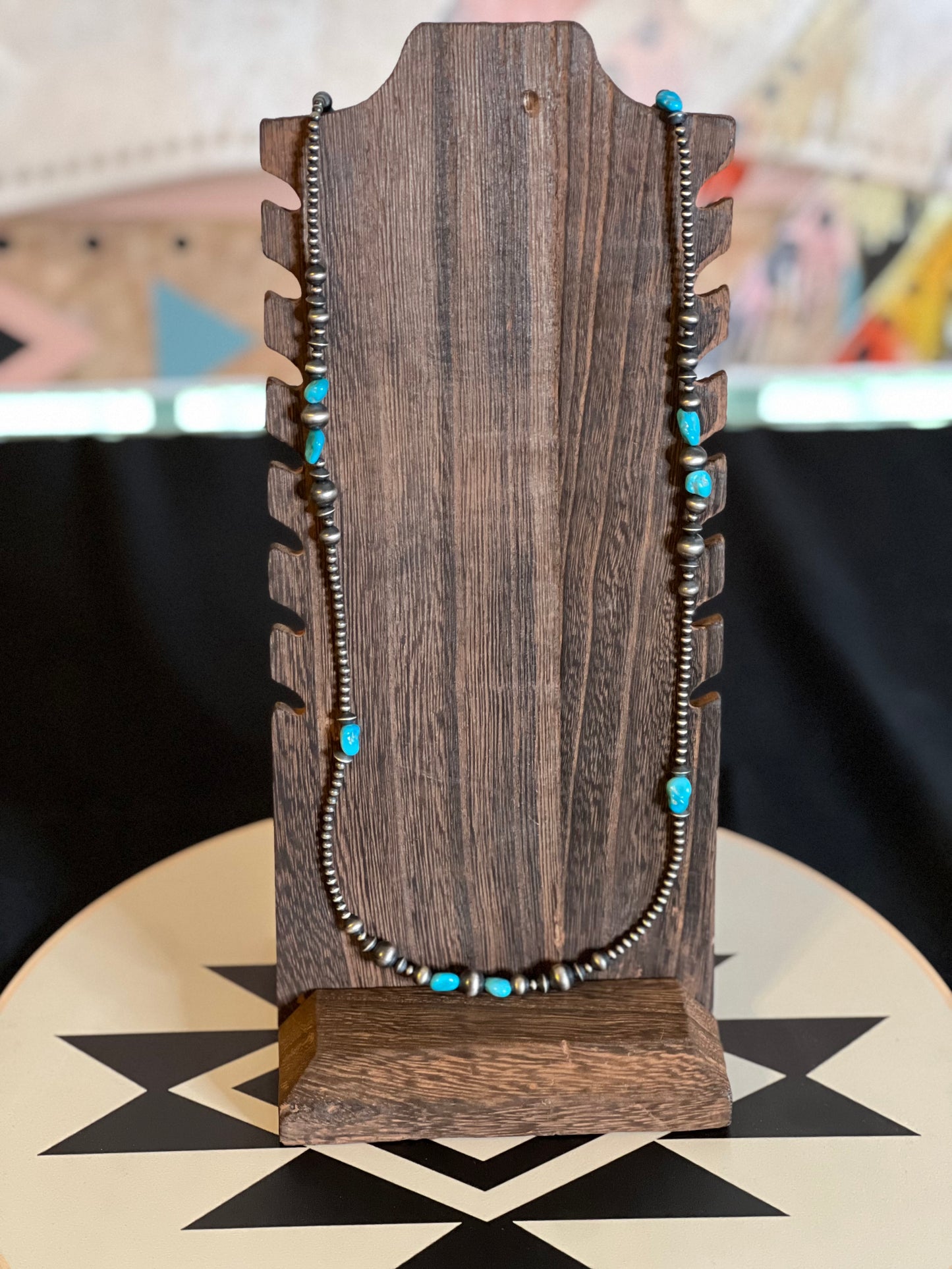 Navajo Pearl & Turquoise Necklace