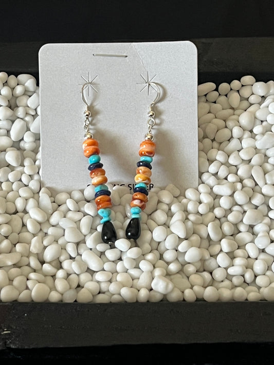 Multi Bead Dangle Earrings