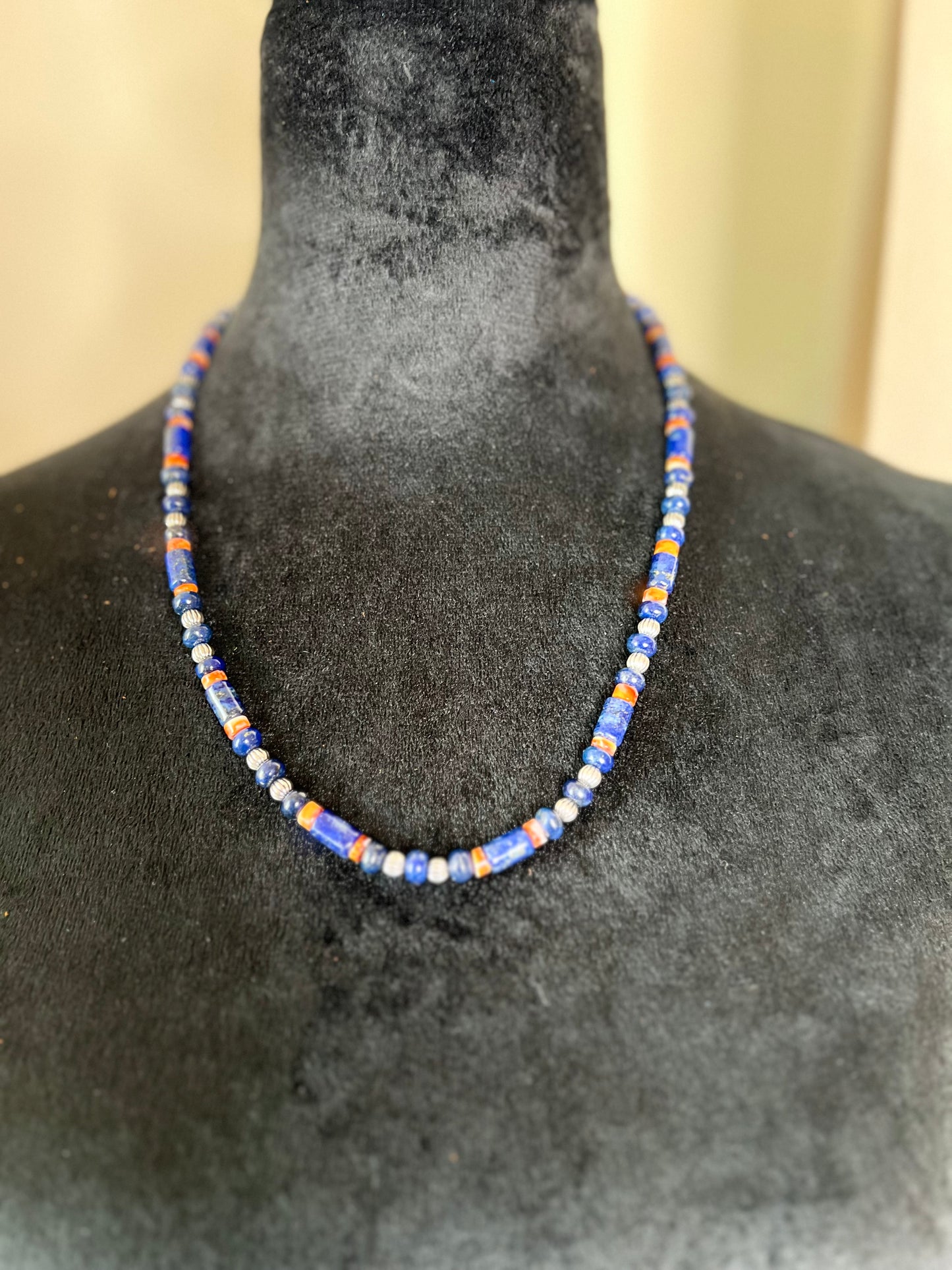 “Silvia” - Lapis & Spiny Necklace