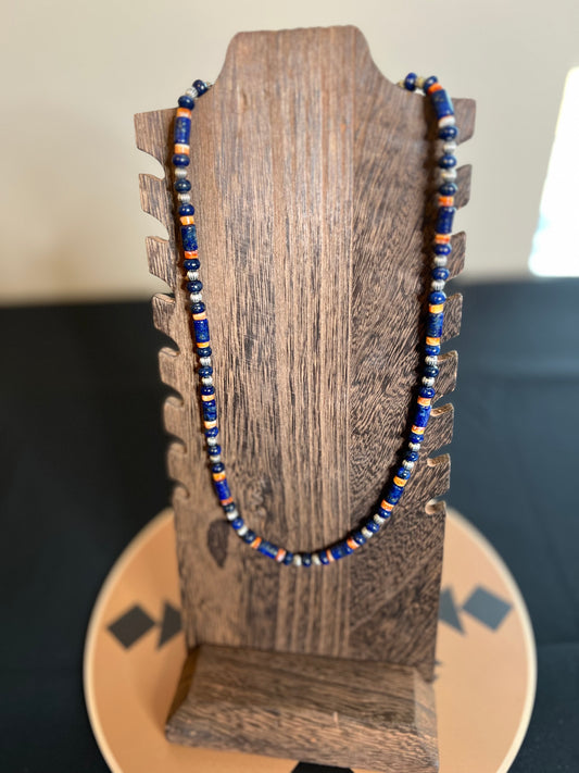 “Silvia” - Lapis & Spiny Necklace