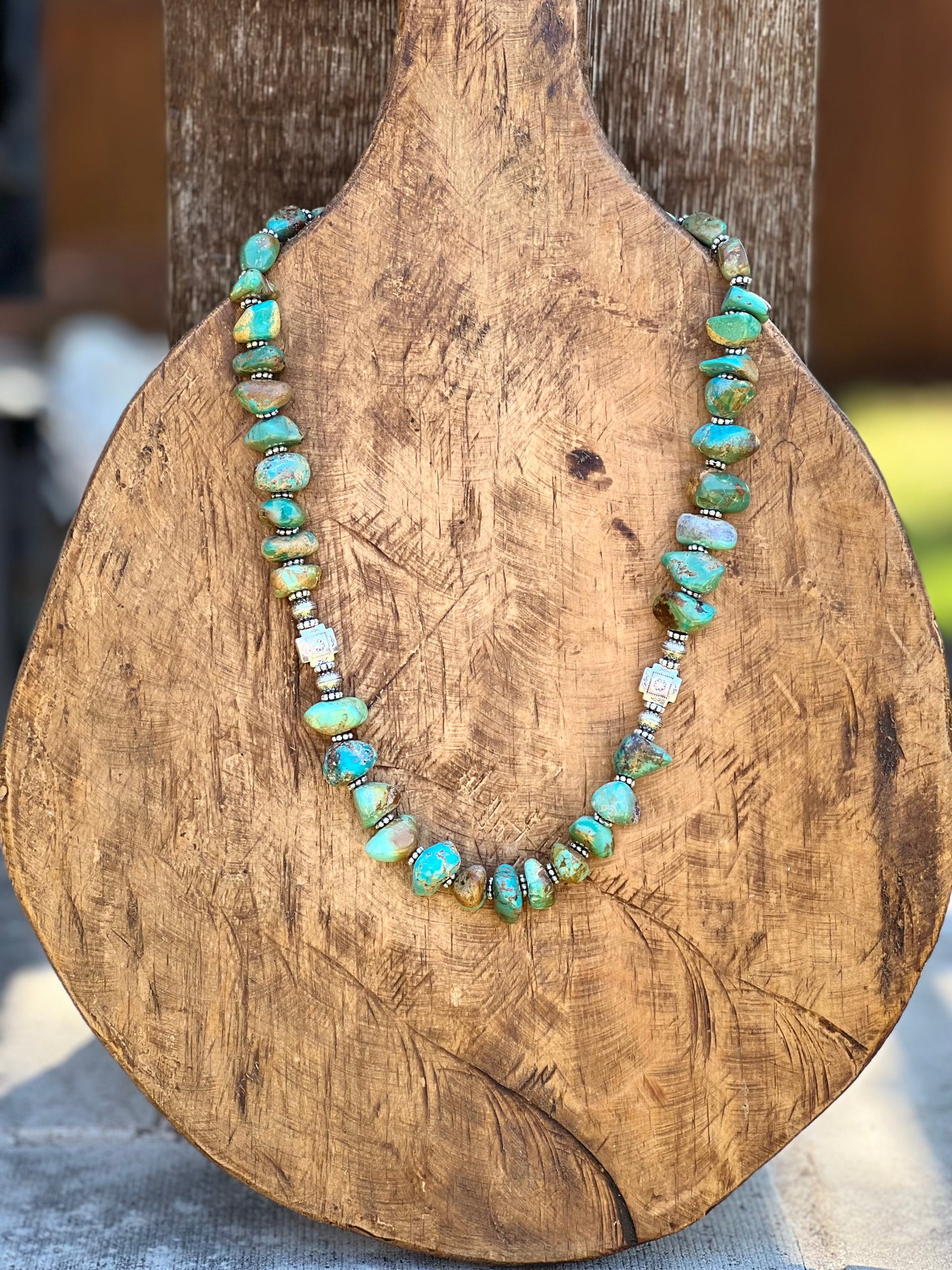 “Colt” - Genuine Turquoise & Sterling Silver Necklace