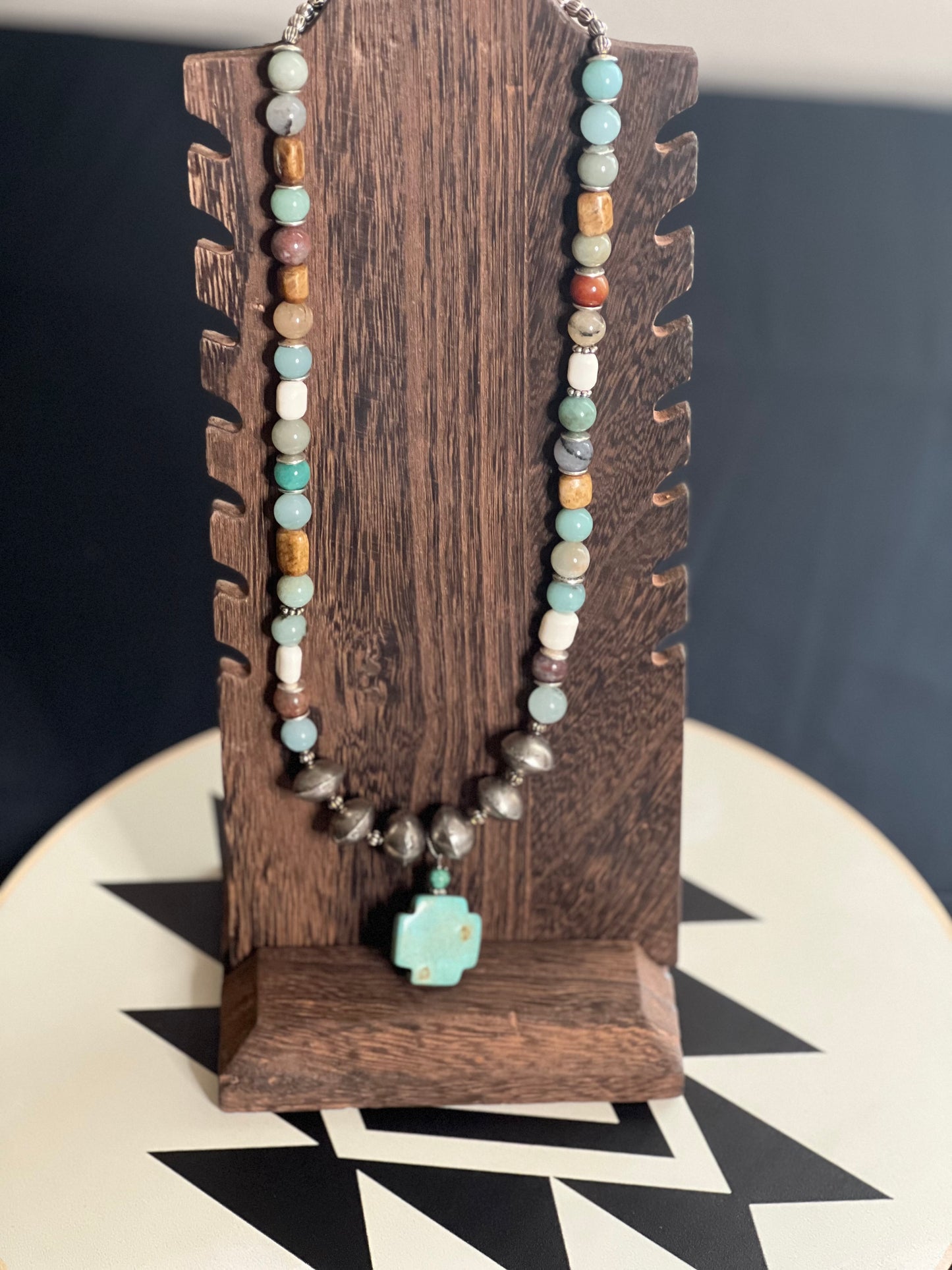 "Anna" - Multi Colored Gem Stone Necklace