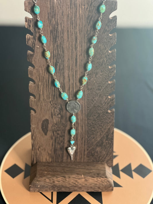 Kingman Turquoise Lariat