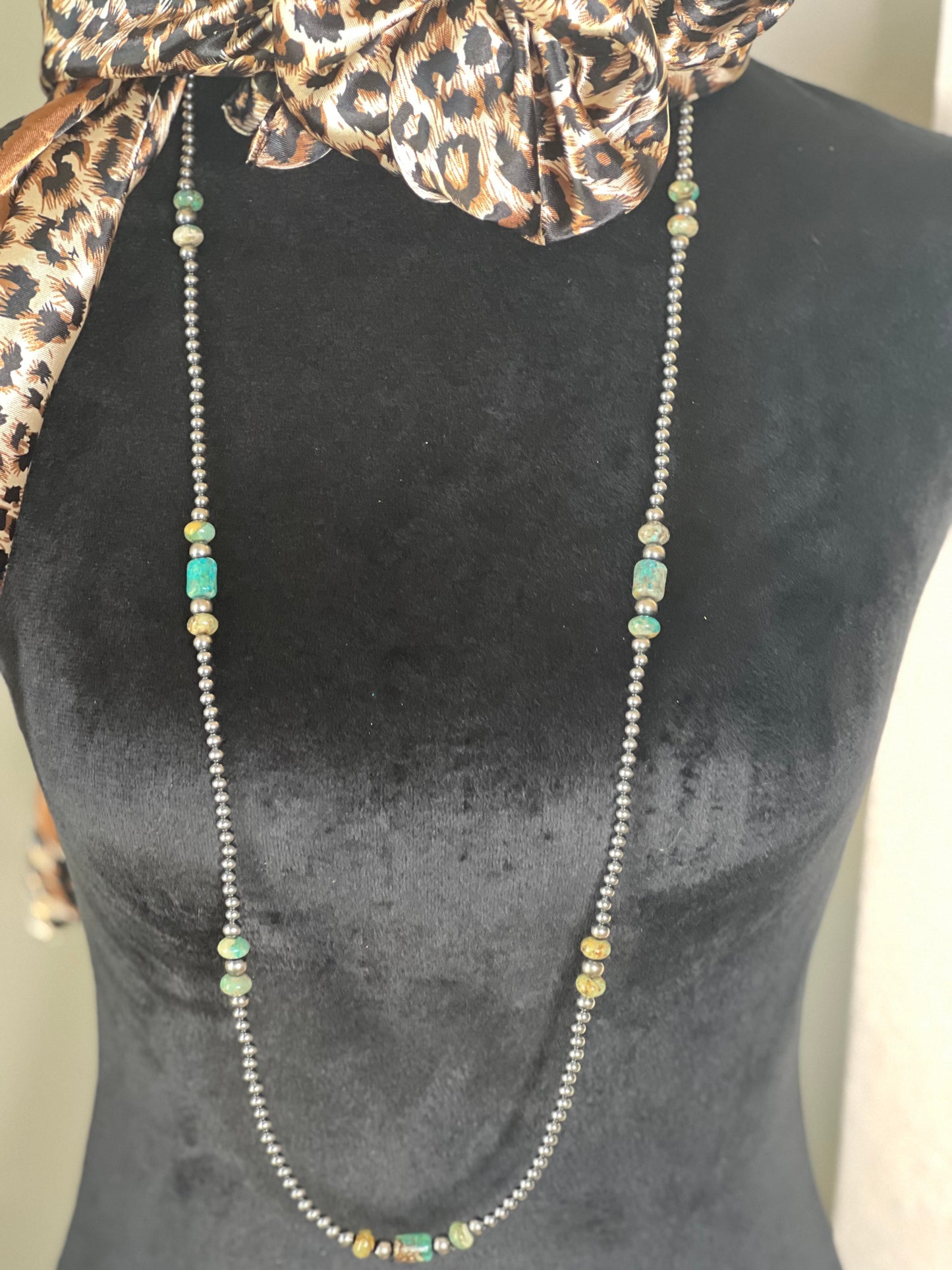 “Slim” - Navajo Pearl & Turquoise Necklace