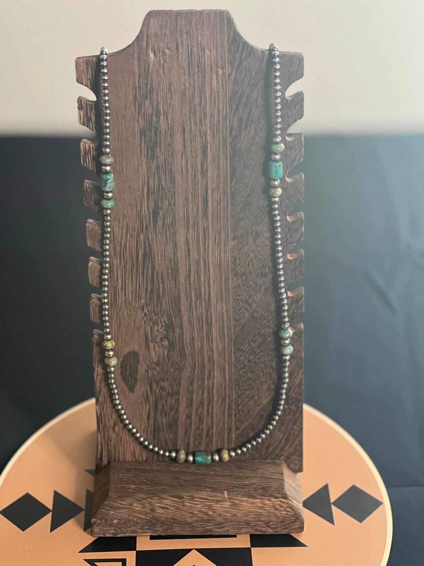 “Slim” - Navajo Pearl & Turquoise Necklace