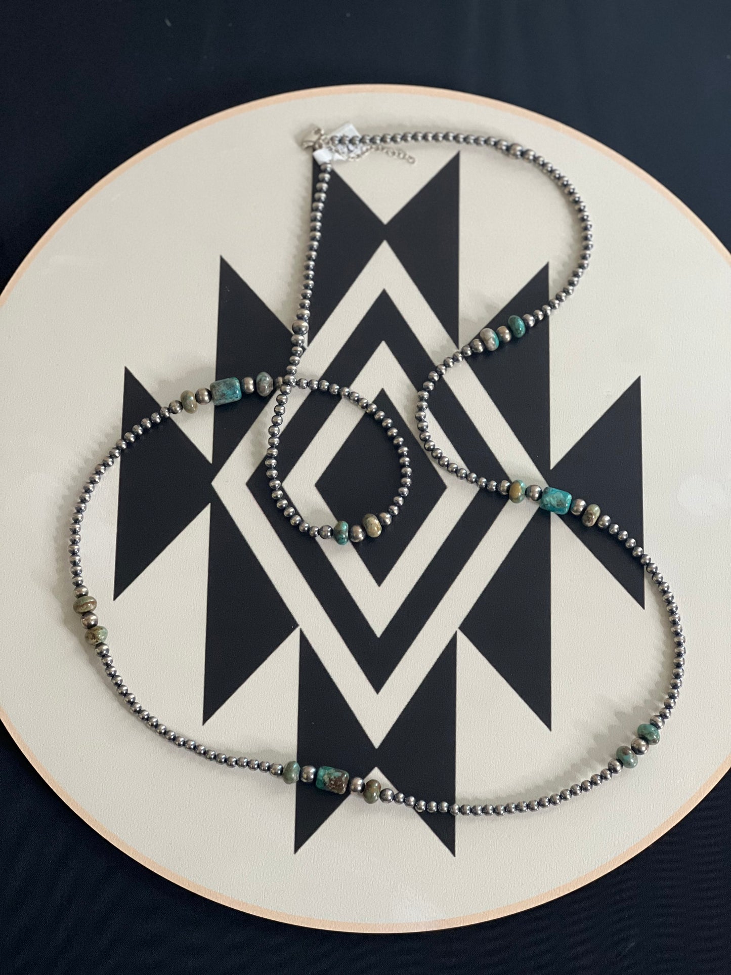 “Slim” - Navajo Pearl & Turquoise Necklace