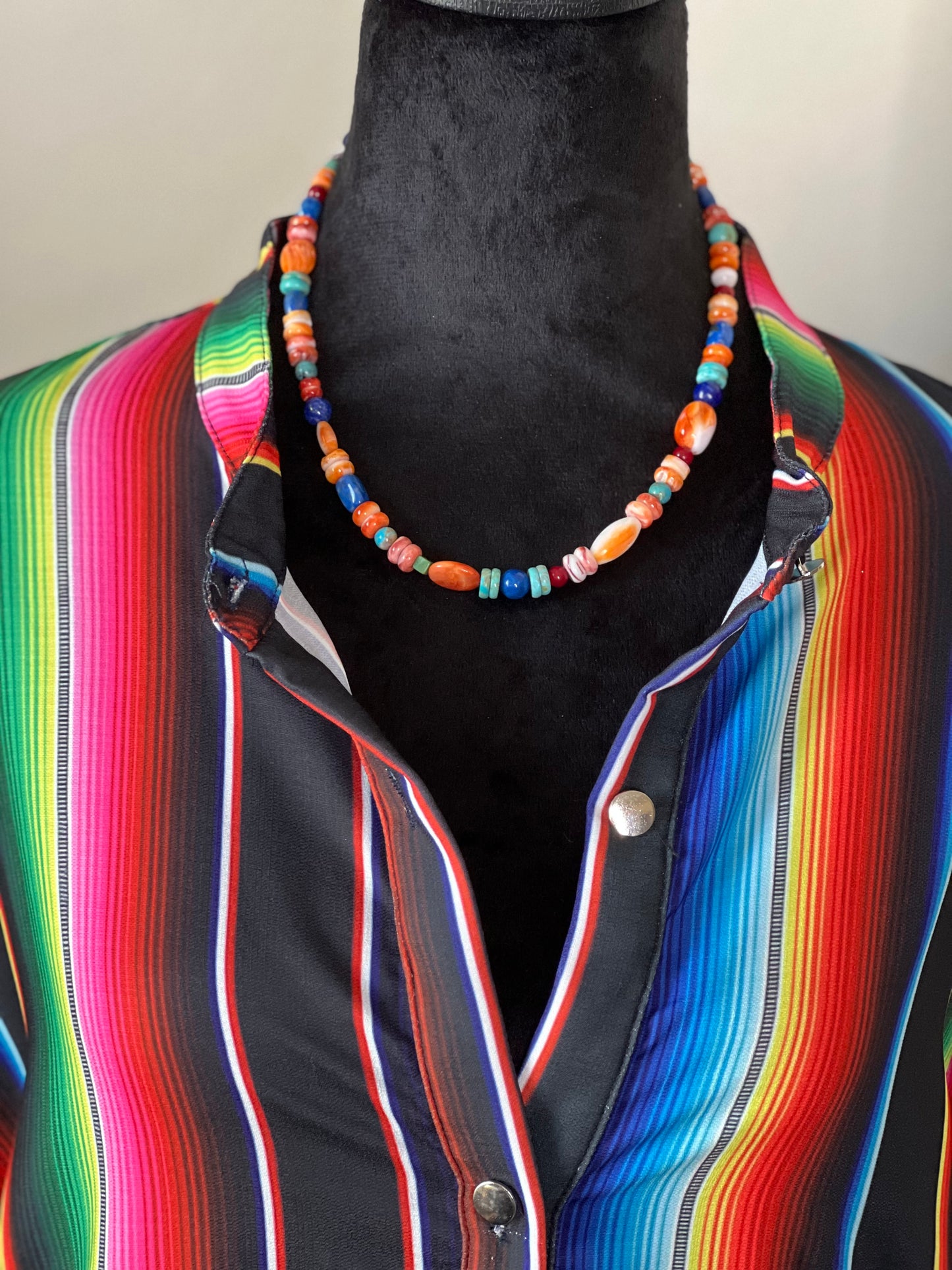 Vibrant Multi Bead Necklace