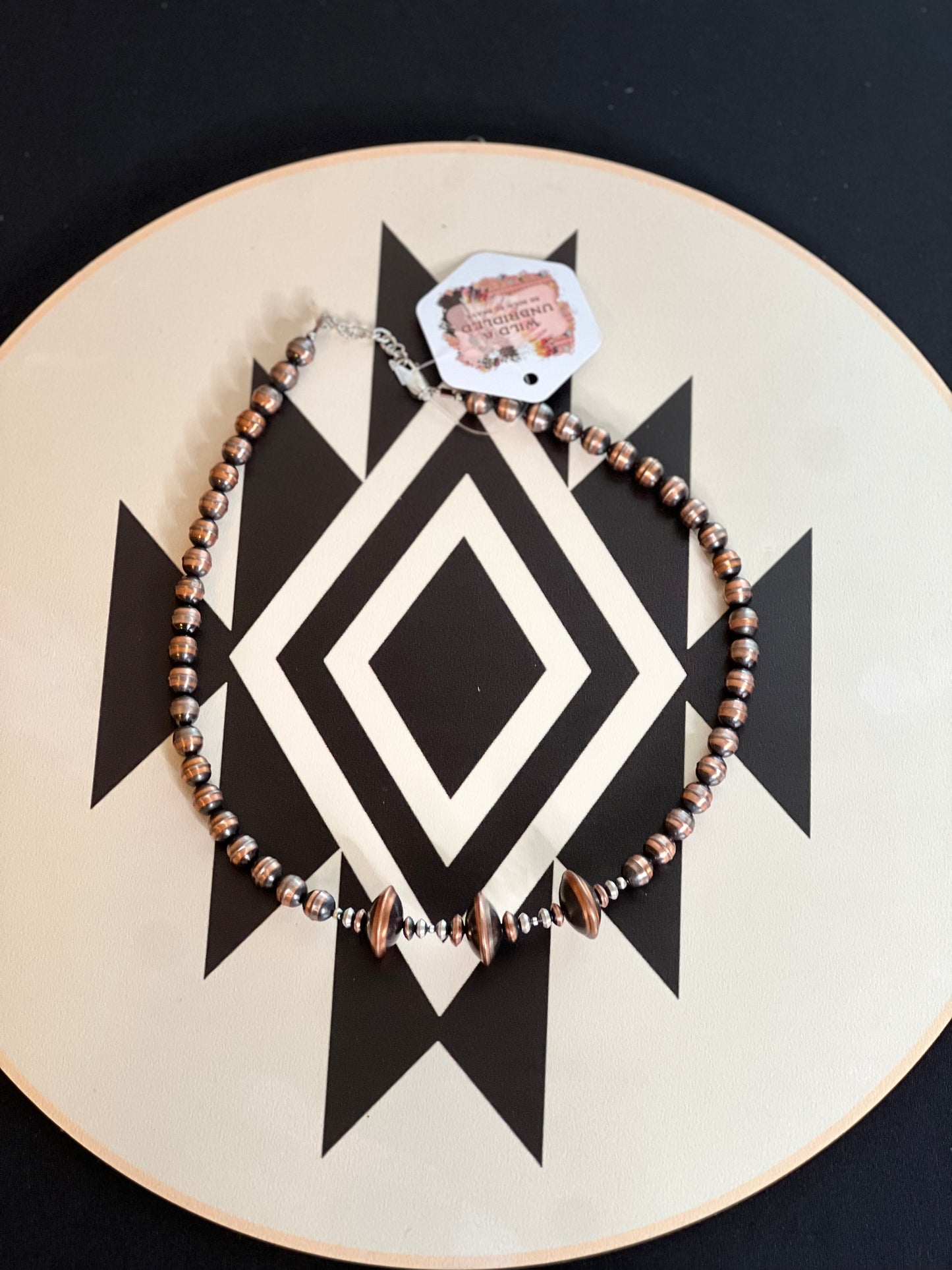 Navajo Pearl Copper Necklace