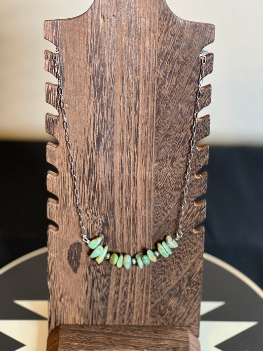 Turquoise & Navajo Pearl Necklace