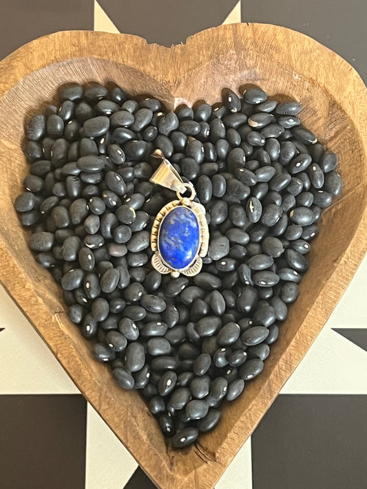 TIA LONG | NAVAJO HANDMADE Lapis Pendant