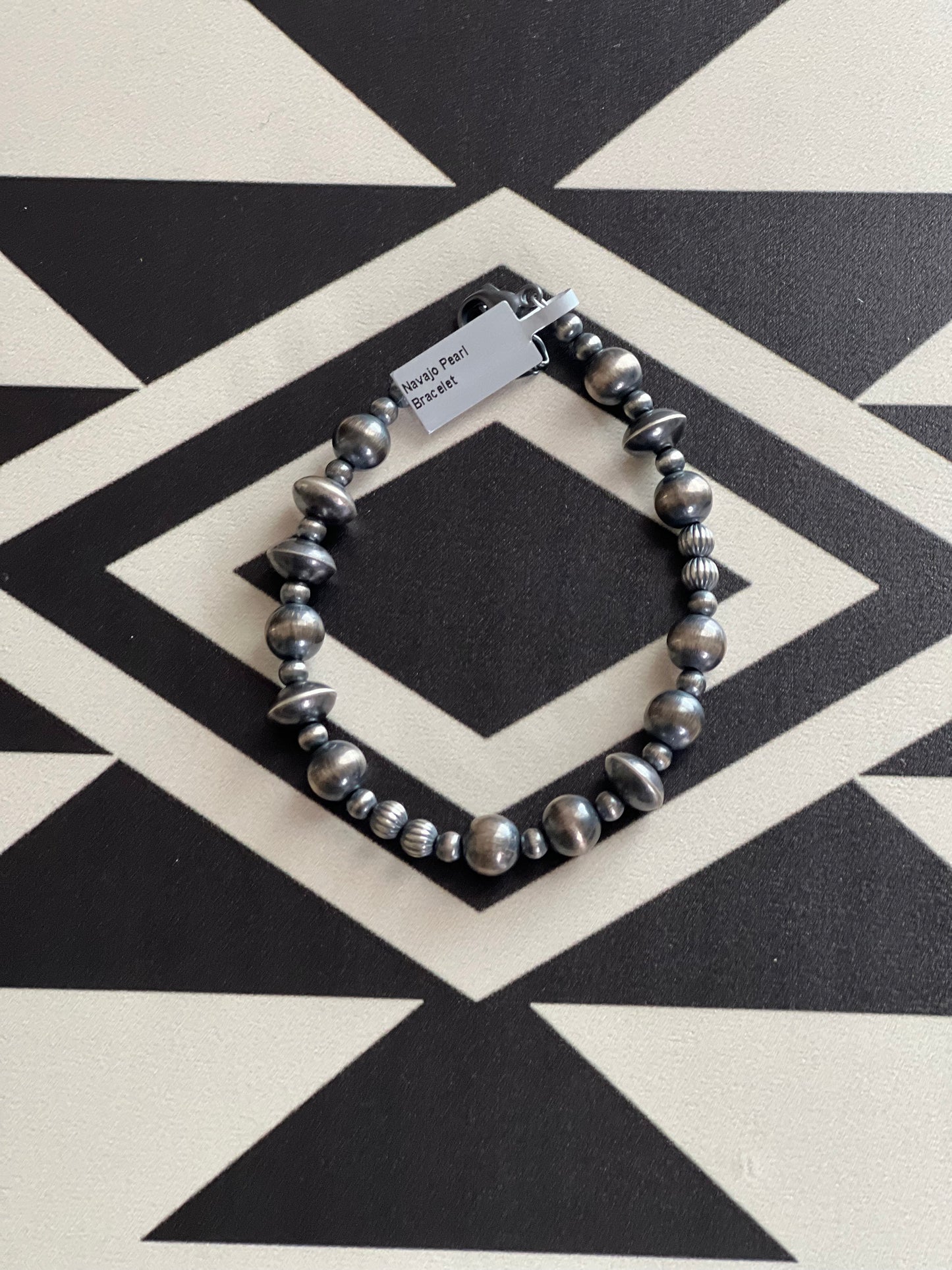 9mm Navajo Pearl  Bracelet