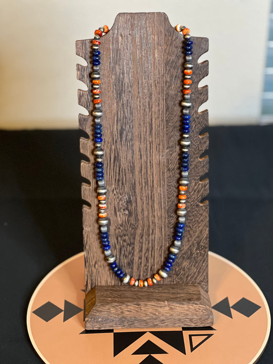 “Thelma” - Lapis & Spiny Necklace