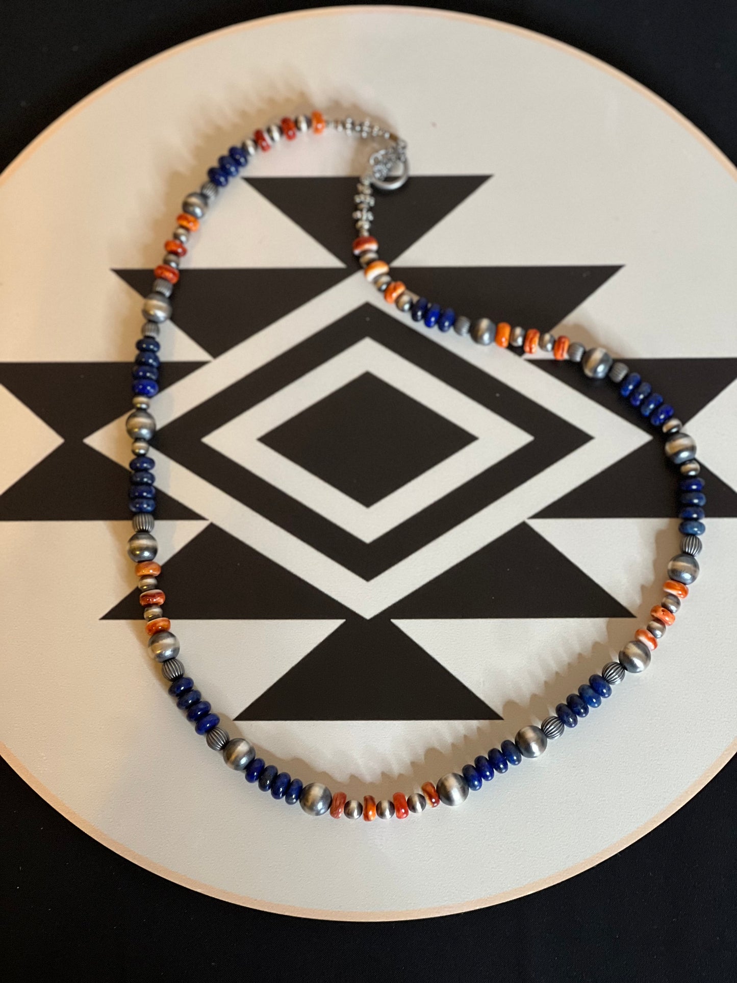 “Thelma” - Lapis & Spiny Necklace