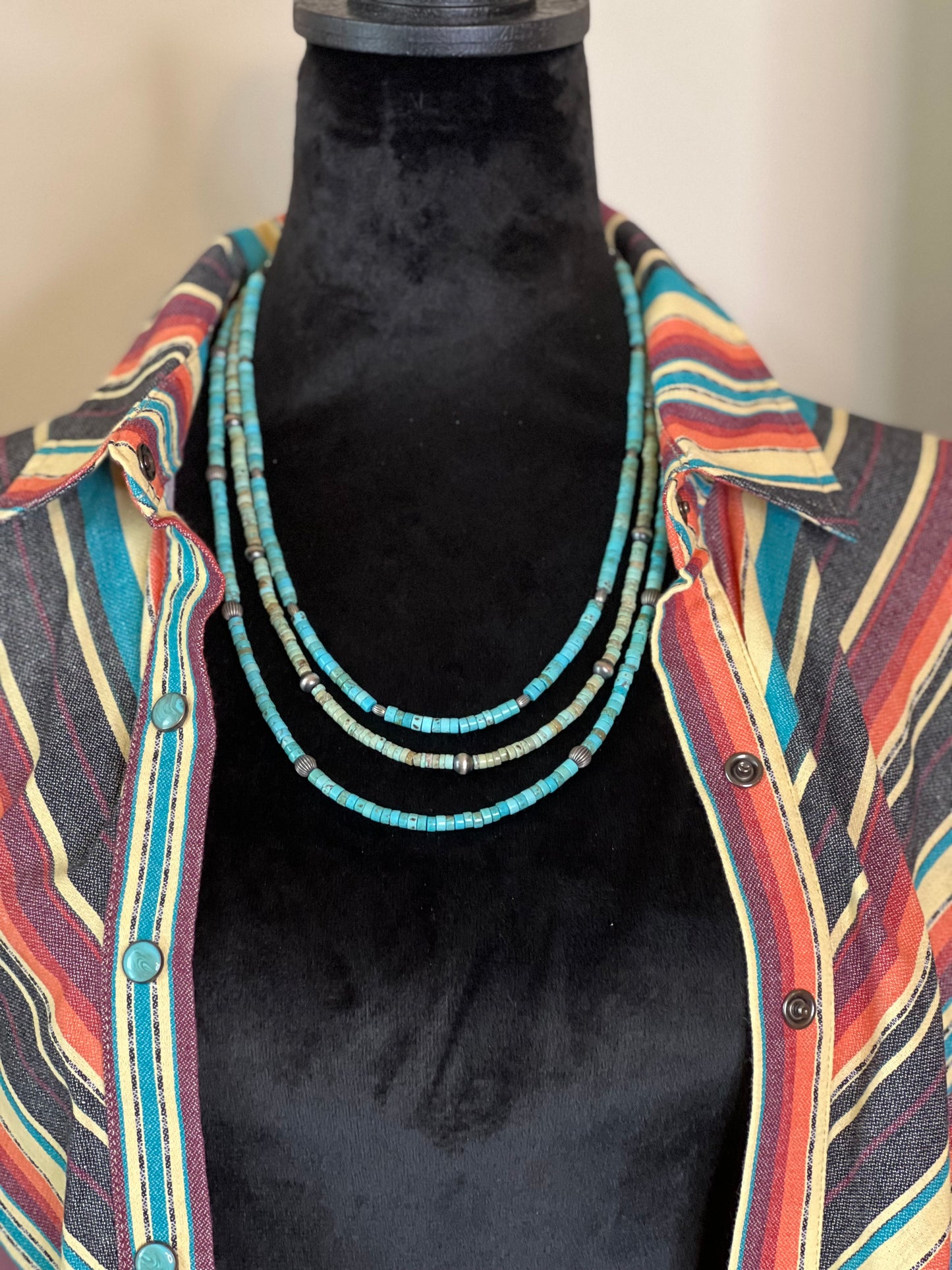 “Trixie” - Multi Strand Heishi Necklace