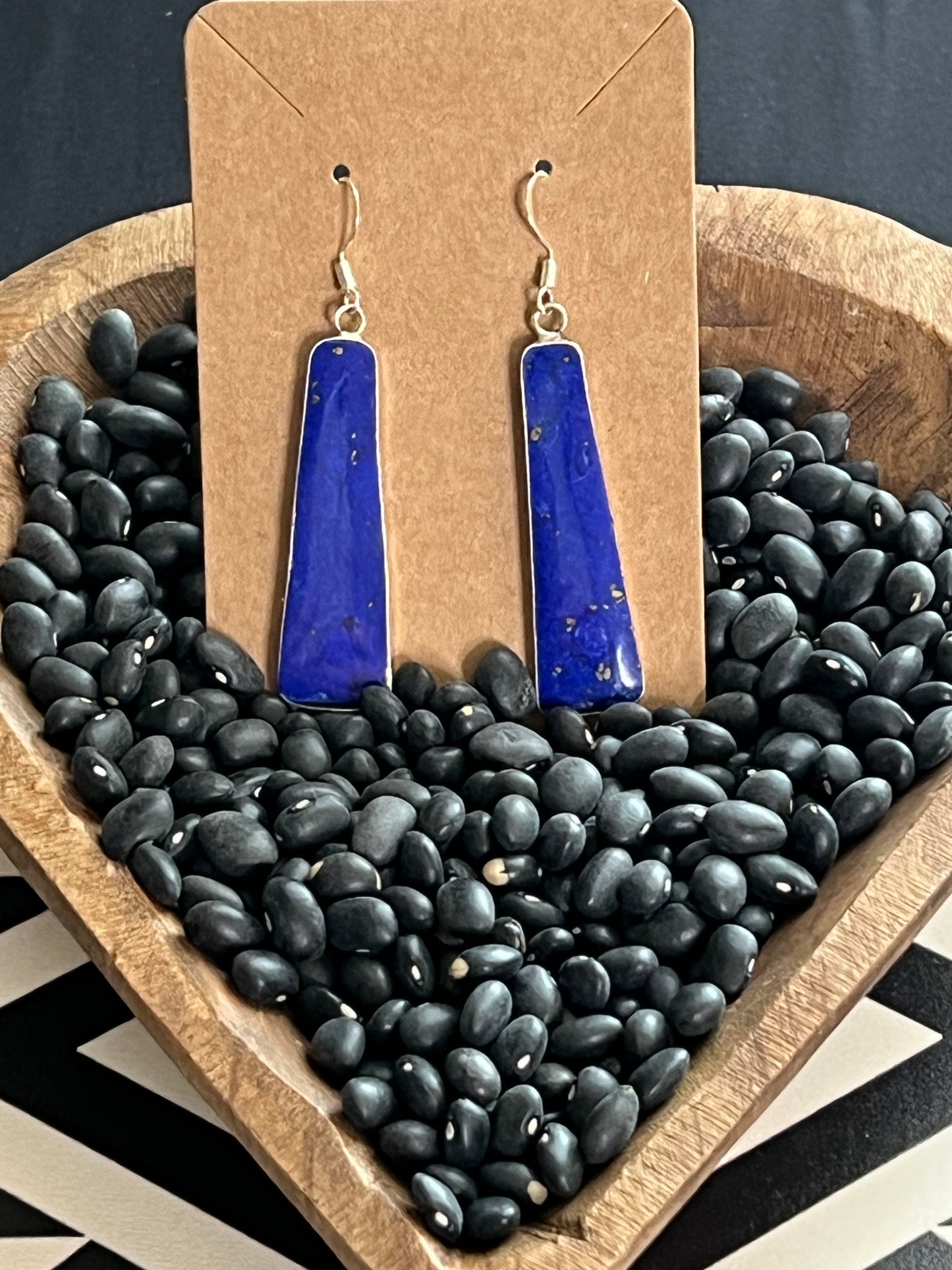 Lapis Slab Earrings