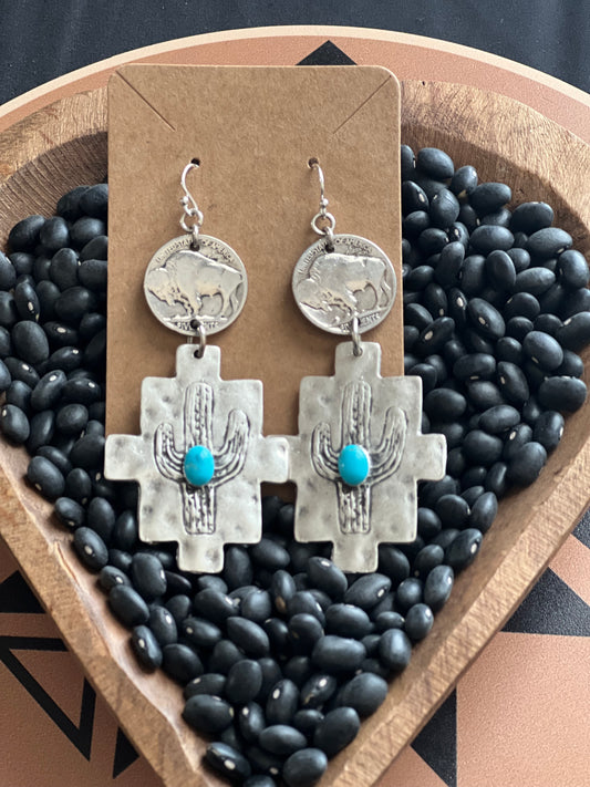 Cactus Kingman Earrings